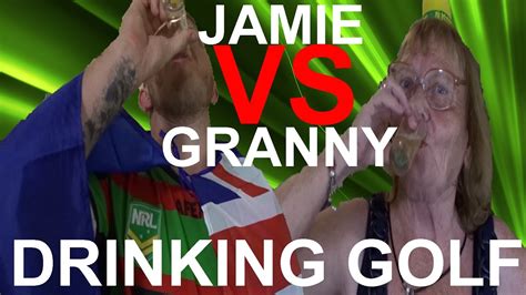 grandma gets drunk drinking golf jamie vs granny youtube