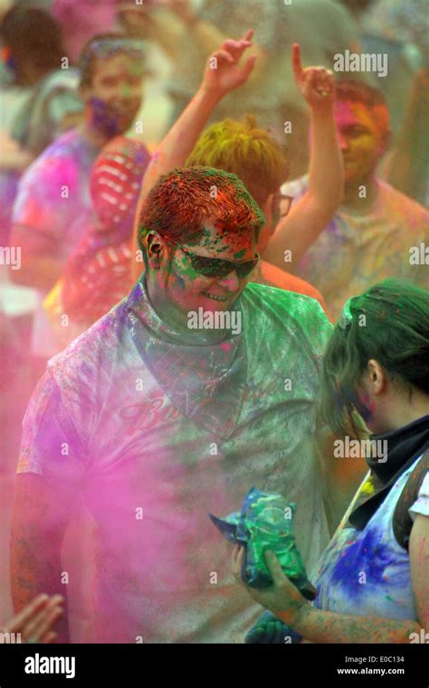 Canadians Participate In The Annual Spring Holi Festival By Throwing