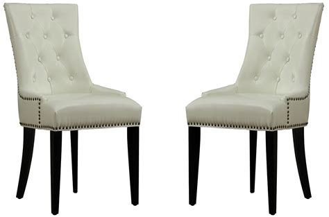 Posted by abdul in dining, living room furniture, dining tables & chairs in eastbourne. Uptown Cream Leather Dining Chair Set of 2 from TOV (D29 ...