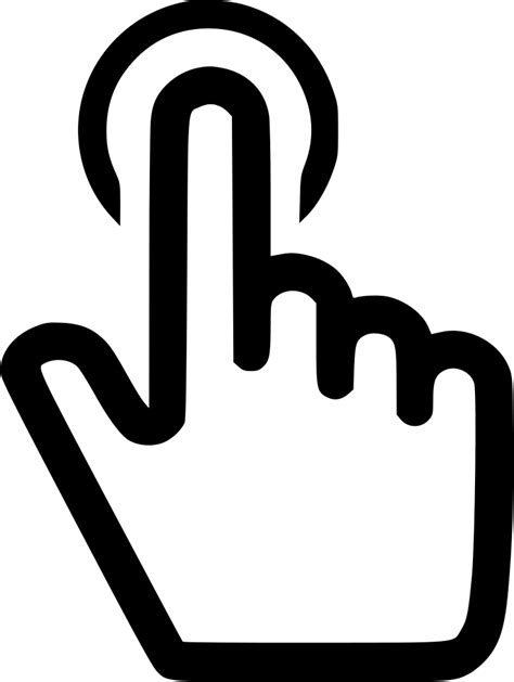 Click Hand Icon Png Png Image Collection