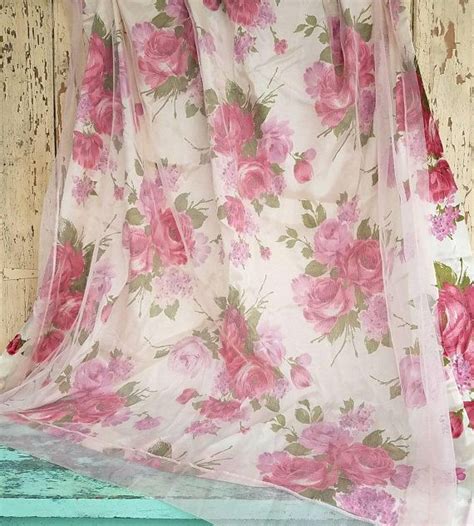 Check Out This Item In My Etsy Shop Listing595853504cabbage Rose Curtain