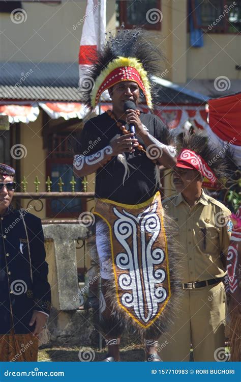 Papuan Carnival Indonesia Independance Day Editorial Stock Photo