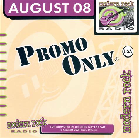 Promo Only Modern Rock Radio August 08 2008 Cd Discogs