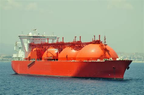 Lng Carrier Ship For Natural Gas Stock Image Image Of Commercial