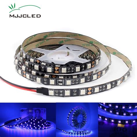 12v Uv Led Strip Light Black Pcb 1m 2m 3m 4m 5m 395 405nm Ultraviolet