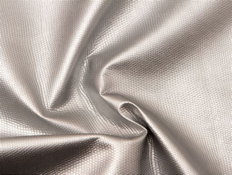 Mjtrends Snakeskin Fabric Metallic Silver