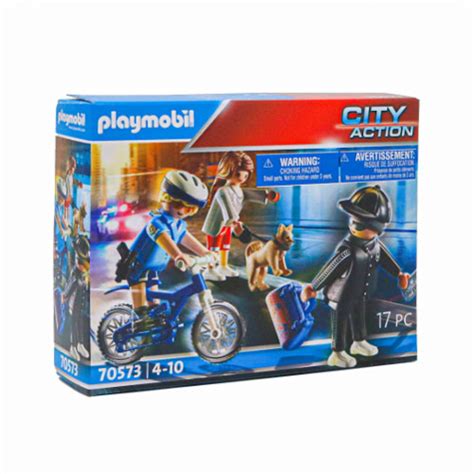 Playmobil City Action Police Bicycle With Thief Toys Toy Street Uk