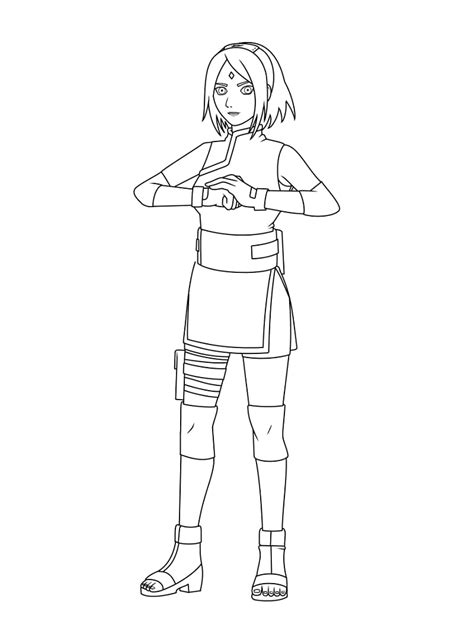 Printable Sakura Haruno Coloring Pages Anime Coloring Pages