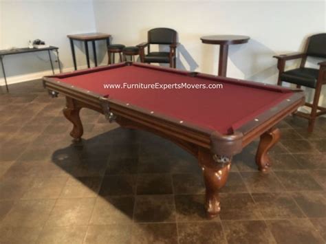Brunswick Pool Table Disassembly Relocation And Reassembly Completed