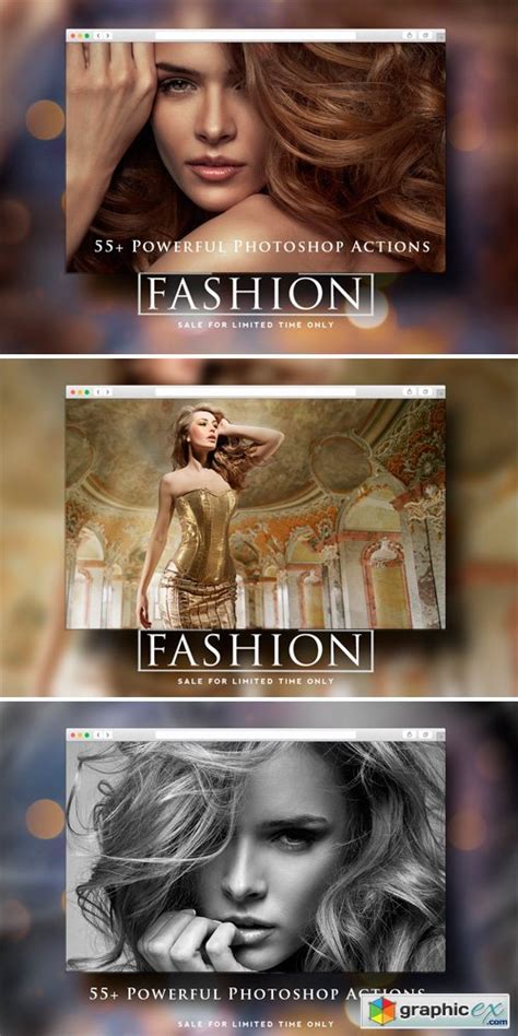 Fashion Pro Photoshop Actions Bundle Free Download Vector Stock Image