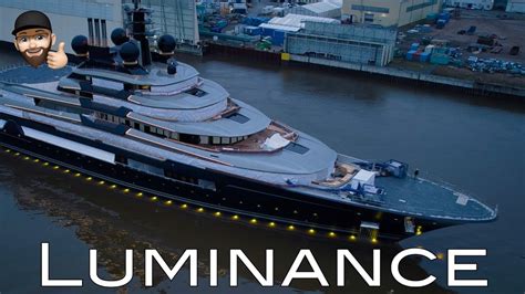 Yacht Project Luminance Launch Lürssen Shipyard Youtube