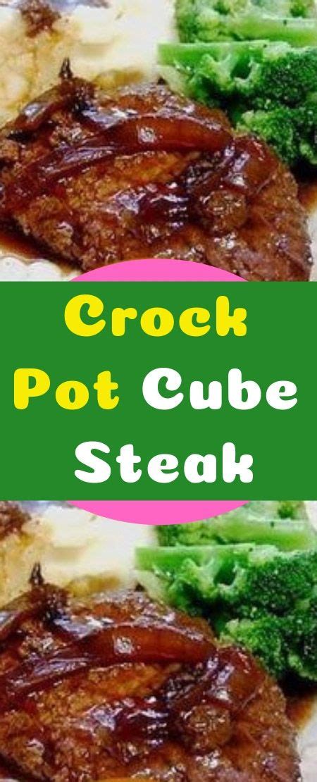Trusted results with crockpot cube steak. Crock Pot Cube Steak | Crockpot cube steak, Cube steak, Healthy nutrition foods