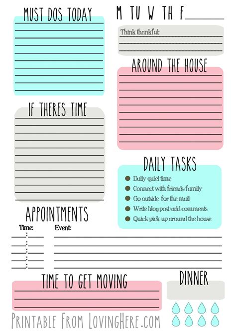 To-Do or Not To-Do: Free Printables for You! | Planner printables free, Daily planner printables ...