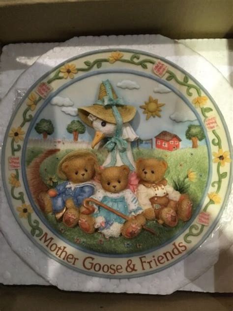 Cherished Teddies Mother Goose And Friends Nursery Rhyme Plate 170968