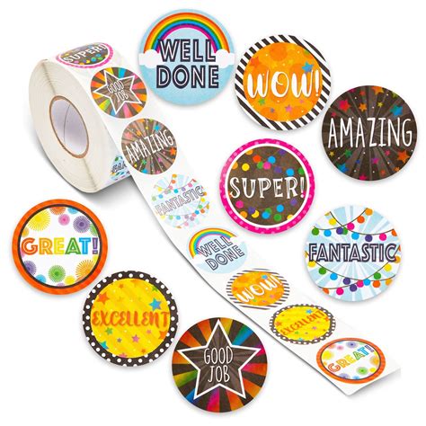 1000 Pieces Motivational Classroom Reward Stickers For Kids Student