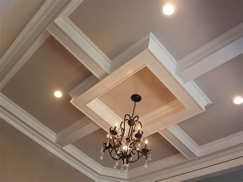 Instead of looking up to a boring, flat ceiling, coffered and tray ceilings give depth and colorful details to the. Stylish Ceiling Designs - Coffered and Tray Ceiling ...