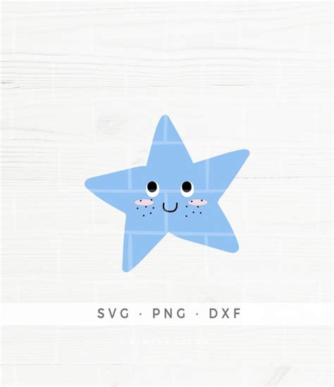 Star Svg Star With Face Cute Star Svg Cut Files For Cricut Etsy Ireland