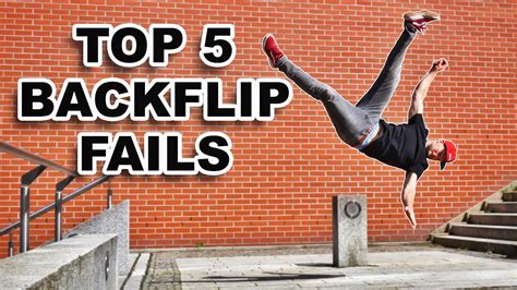 Top 5 Backflip Fails Backflip Tutorial Youtube