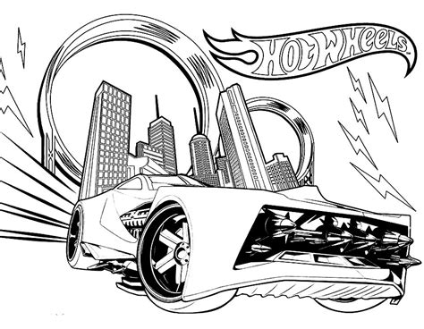 Hot Wheels Coloring Pages 🖌 To Print And Color