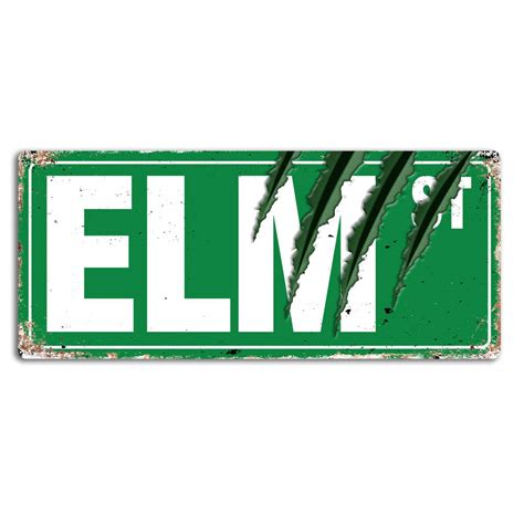 Buy Pottelove Elm Street Claws Metal Wall Sign Plaque Art Freddy Horror