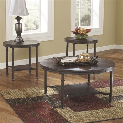 This coffee table is a large selection of decorative home goods, including area rugs, stair rugs elegant and sophisticated, our ashley coffee table quickly becomes the focal point of any room. Signature Design by Ashley Susan 3 Piece Coffee Table Set ...