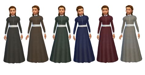 Sims 4 Ccs The Best Sensible Victorian Girls Dress By Historical