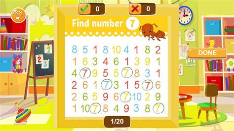 Find The Number Game For Kids Online Html Game For Children To Learn