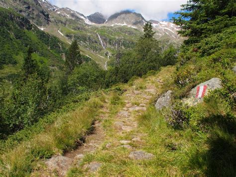 Hiking Path In The Mountains South Tyrol Italy Europe Stock Photo