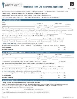 The life insurance underwriting process is the longest part of the life insurance application. Life insurance application form pdf