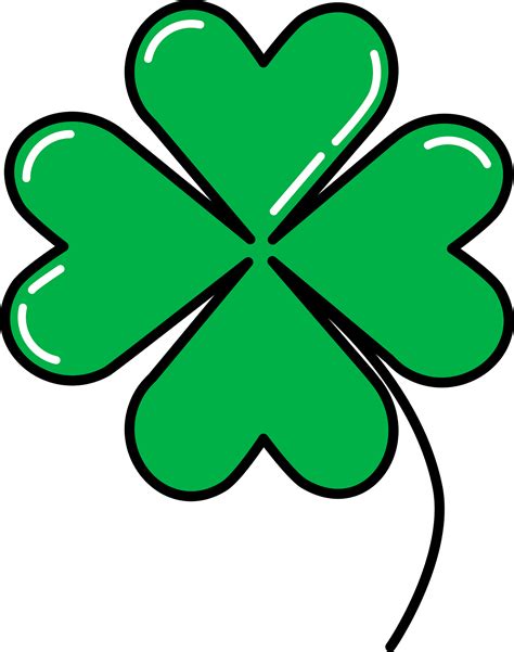 Clipart Of 4 Leaf Clover