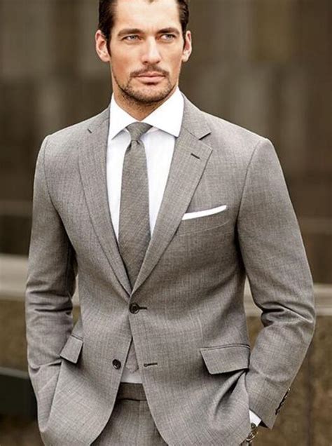 Latest Coat Pant Designs Grey Men Suit Slim Fit Tuxedo Piece