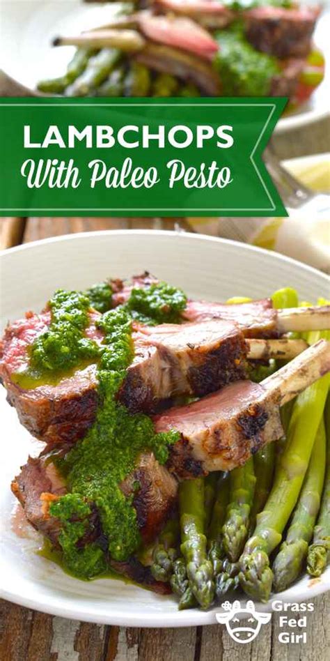 How to make lamb chop marinade. Keto Lamb Chops Recipe with Paleo Pesto Sauce | Grass Fed Girl