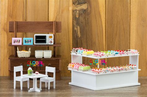 dollhouse miniatures bakery shop counter full of fancy fruit etsy