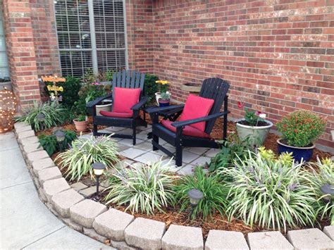 Pavers In Flower Bed Seating Area ”patiopaversideas” With Images