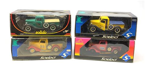 Four Solido Prestigecustom Die Cast Models Of Ford Pick Up