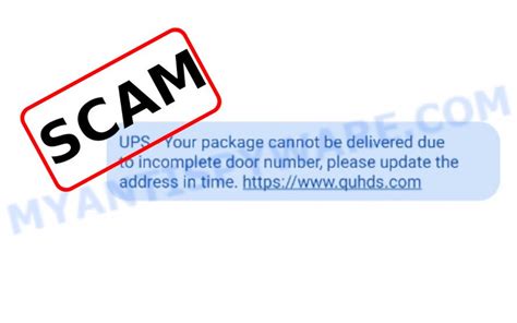 Us9514961195221 Your Package Cannot Be Delivered Text Scam