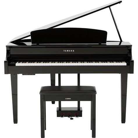 Yamaha Clavinova Clp Digital Grand Piano With Bench Polished Ebony Guitar Center