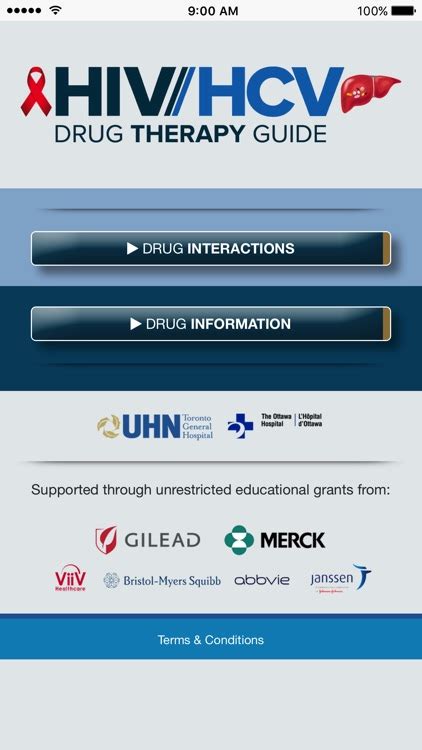 Hiv Hcv Drug Therapy Guide By University Health Network