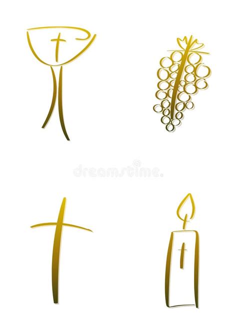 Christian Symbols Stock Illustration Illustration Of Communion 13932538