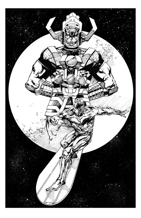 Artstation Silver Surfer And Galactus