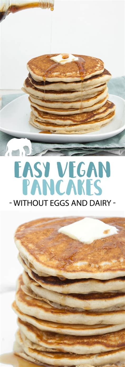 No eggs - no dairy - These easy Vegan Pancakes are your ...