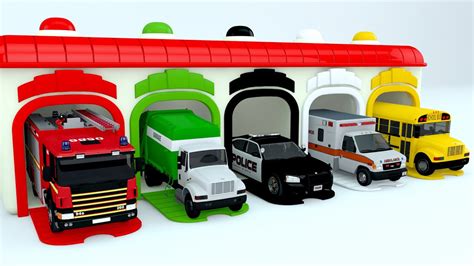 Colors For Children To Learn With Street Vehicles Colours For Kids To