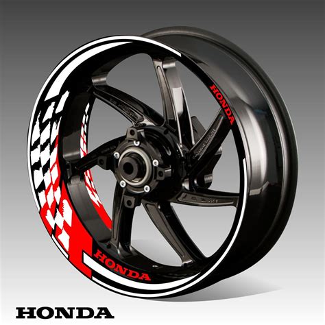 Kit Decals Honda Stickers Motorcycle Wheel Rim Tape Honda Rim Etsy