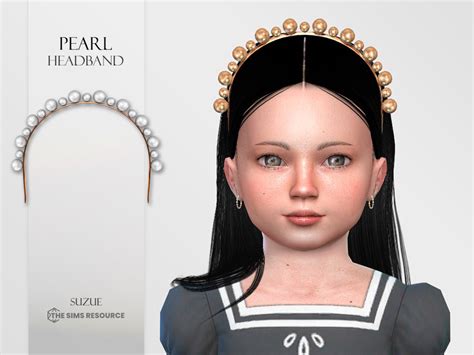 The Sims Resource Pearl Headband Toddler