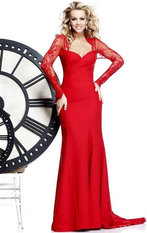 Be More Glamorous With Red Evening Dresses Red Lace Dress