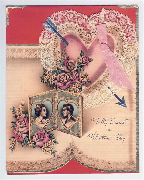 Retro Valentine Cards Vintage Valentine Card To Dearest