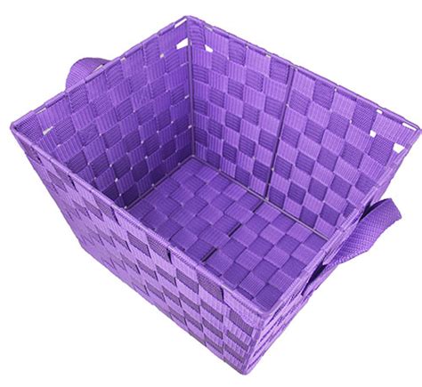 Purple Woven Storage Basket