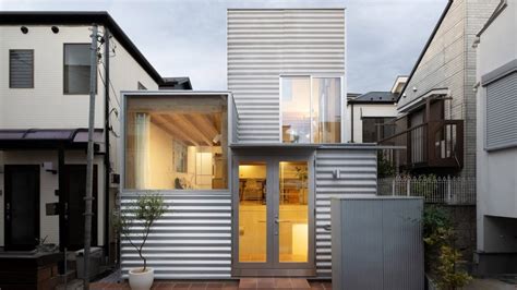 Unemori Architects Creates Small Blocky House On A Tiny Plot In Tokyo