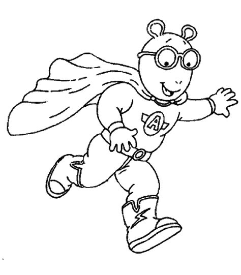 Arthur Cartoon Coloring Pages Clip Art Library