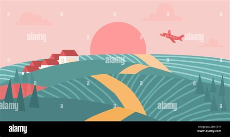 Early Morning Scene Stock Vector Images Alamy